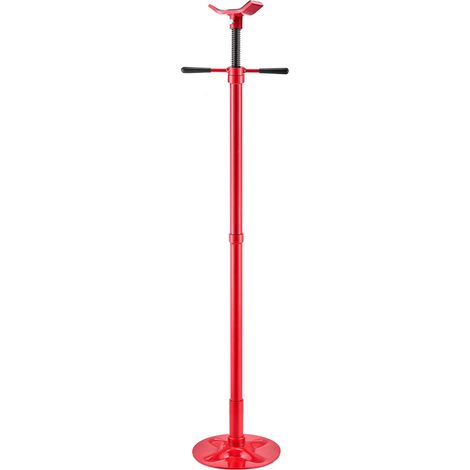 Support de levage sous-grue, support de levage sous-grue d'une capacité de 3/4 tonne, levée de 1372 à 2130 mm, poignée de rotation montée sur roulement, vis autobloquante, base stable, composants de s (1/5)