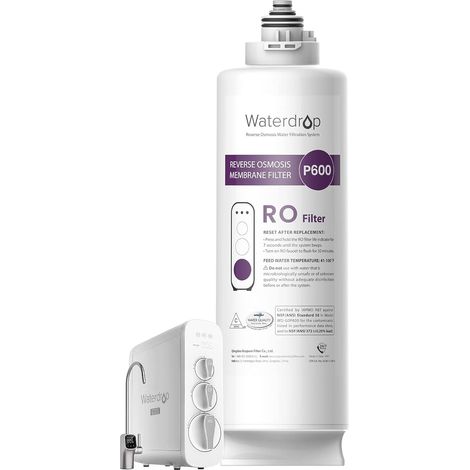 Waterdrop WD-G3P600-RO Filter NSF Certified Replacement for WD-G3P600 Reverse Osmosis System, 2 Year Life (1/5)