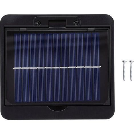 Applique Murale Solaire LED Extérieur, Éclairage Double Sens 220° RGB, Télécommande, IP67 Étanche, Autonomie 24h, Décoration Jardin Terrasse (1/4)