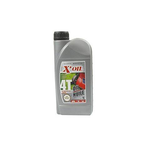 Huile 4 temps 10W30 API SJ/CF, JASO MA2, en bidon de 1 litre - X'OIL