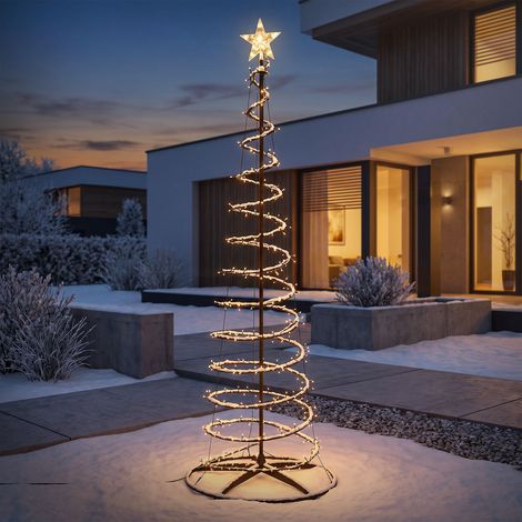 ECD Germany Albero di Natale a Spirale 210 cm con LED Decorazione Natalizia (1/5)