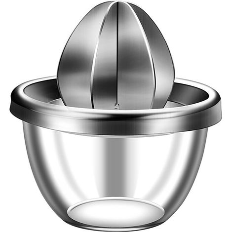 Pressoir À Agrumes - En Acier Inoxydable 304 - Pour Citron Orange Pamplemousse - Capacité 300 ml - Design Compact À Fermeture (1/5)