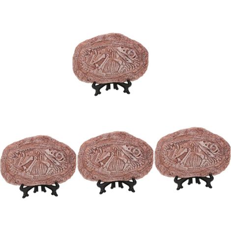 Lot De 4 Spécimens De Dinosaures en Résine pour Aquarium Décoratif pour Reptiles pour La Maison Et Les (1/5)