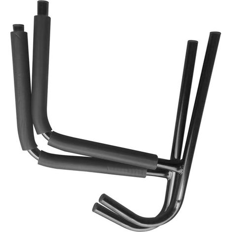 Fafeicy Cintre mural pour kayak Support Mural Pour Kayak Design Moderne Rangement Mural Pour Surfboard jouets ressort Noir (1/5)