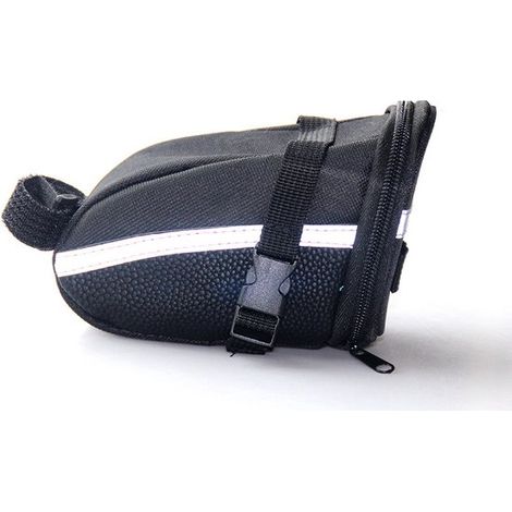 Sacoche de selle de vélo avec avant - Sacoche arrière et sac à dos de réservoir pour siège arrière - Sacoche arrière pour vélo - noir - 15109cm - Polyester (1/5)