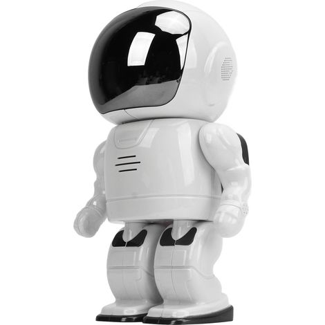 Caméra de surveillance sans fil, moniteur de sécurité 1080p HD, vision nocturne à 360°, robot avec détection de mouvement et audio bidirectionnel. (1/5)