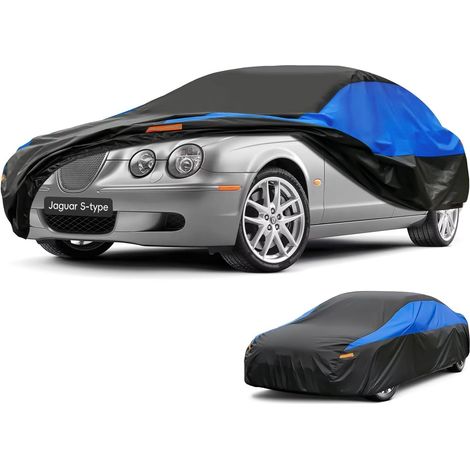 Bâche Voiture Exterieur Respirante, Compatible avec Jaguar S-Type(1998-2007) Housse de Protection Voiture Extérieur, Toutes Saisons Peuvent Tout Gérer Contre Pluie Soleil Poussière.,Taille pour Jaguar (1/5)