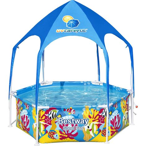 Piscina elevada de acero profesional redonda - 183x51 (1/10)