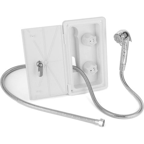 Kit de Douche Extérieure pour RV Camping-car, Double Valve, Chaleur Froide (1/5)