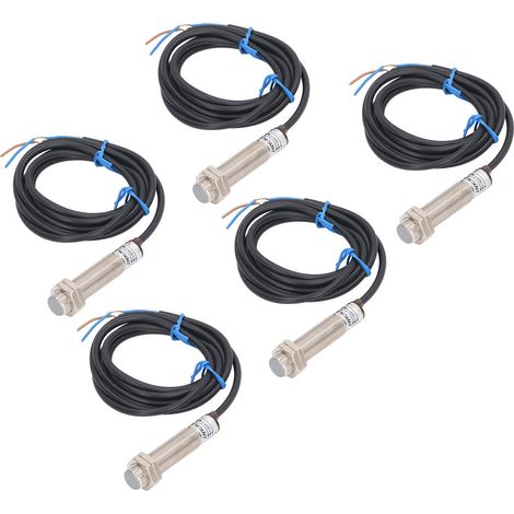 Capteur à effet Hall NJK-5002, interrupteur de proximité NPN normalement ouvert, alimentation 6-30VDC, pack de 5 pièces, détecteur magnétique industriel. (1/5)