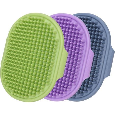 Brosse de bain pour animaux — Brosse de lavage et de massage pour chiens et chats, Gant de mue à double usage (pour toilettage et bain) (1/5)