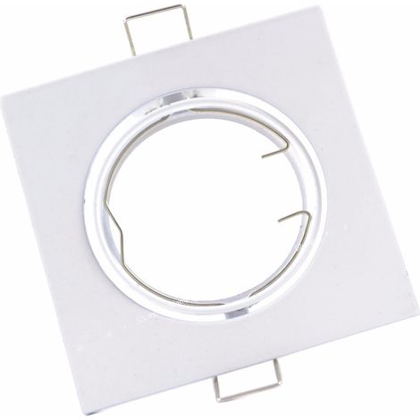 Support Spot Carré Orientable BLANC - SILUMEN (1/3)