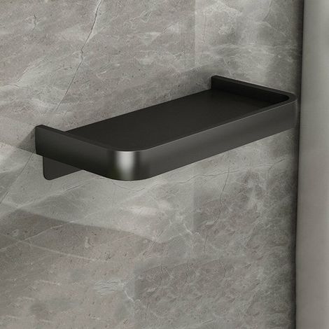 royaluxe - Porte Papier Toilette Auto-adhésif, Derouleur Papier Toilette Mural avec étagère en Acier Inoxydable, Support Papier Toilettes sans Percage pour Salle de Bain Et Cuisine(une seule couche, n (1/4)