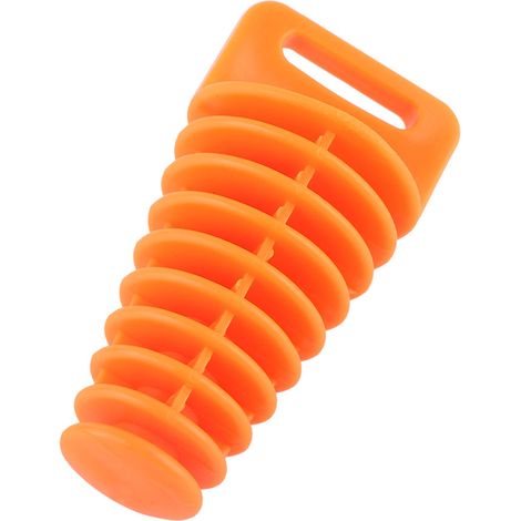 Bouchon de lavage orange pour silencieux moto, dirt bike, ATV et quad, 2 et 4 temps (1/2)