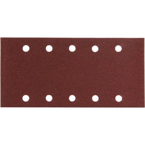 Carta vetrata Makita 115 x 229 mm, K100, 10 pz. 115 x 229 mm - K100 - 10 pz. - 10 fori