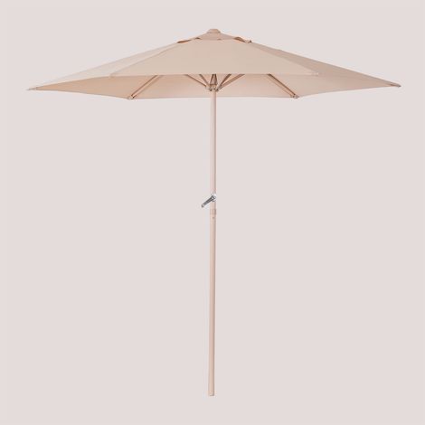 Parasol Ø235 cm en tissu et aluminium Jaden SKLUM Rosa Pâle Make Up (1/5)