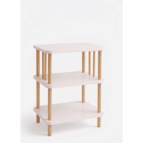Beistelltisch aus Holz "pk257" – 40 x 75 x 30 cm – Weiß (1/4)