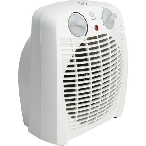 Voltman Radiateur soufflant portable 2000W thermostat réglable protection surchauffe compact léger chauffage d'appoint (1/4)