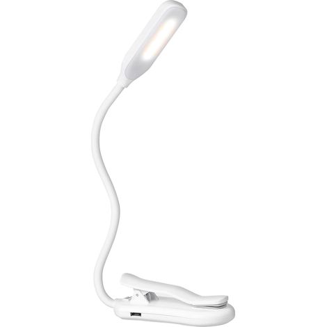 Lampe de lecture à clipser avec 7 LED et 3 niveaux luminosité (1/5)