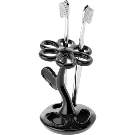 Porte brosse à dents de salle de bain - Forme de fleur créative - Porte brosse à dents de céramique - Organisateur de brosse de, 6 (1/5)