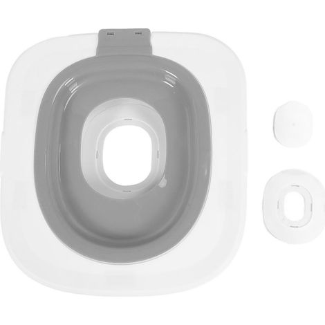 Kit d'entraînement aux toilettes pour chats, urinoir réutilisable, système amovible pour animaux de compagnie, pour la maison et le magasin, gris (1/5)