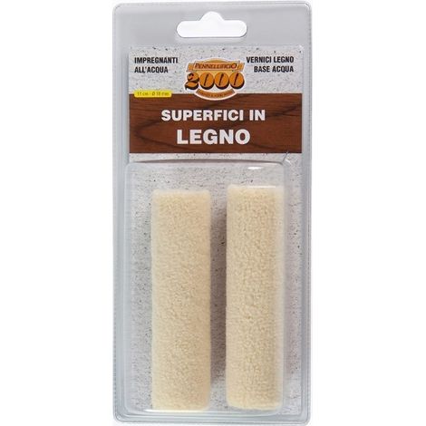 2 PZ RULLINO SPUGNA 6CM - LEGNO