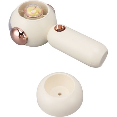 Joli ventilateur brumisateur portable avec fonction d'atomisation, rechargeable par USB, petit format, blanc, 500 mAh