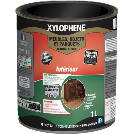 XYLOPHENE Incolore 1 L Holzschutz Insekten Termiten Pilze für Möbel Objekte Parkett