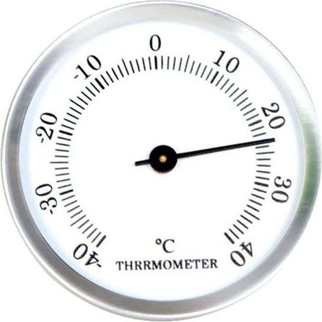 Thermomètre de réfrigérateur Ulisem pour congélateur, -40 °C - 40 °C - Grand cadran simple - Incubateur de congélateur - Cadre en alliage d'aluminium - Garde les aliments frais (1/4)