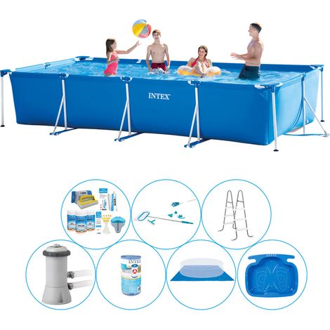 Intex Piscine Tubulaire Rectangulaire - 450x220x84 cm - 7-pièces  S20852 (1/5)