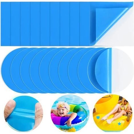 Packung mit 20 Poolflicken, Reparaturset für aufblasbare Whirlpools, Wassermatratzen und Poolsofas. (1/5)