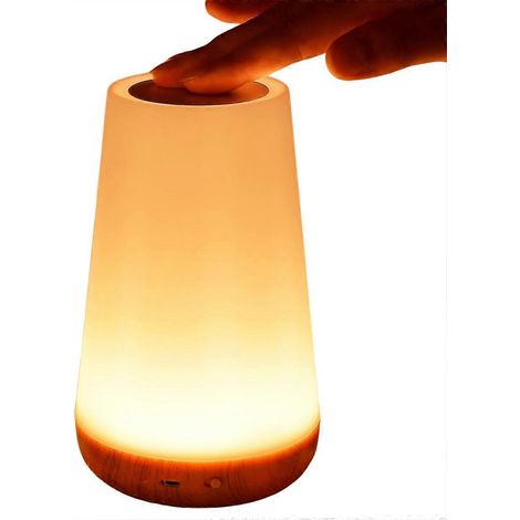 Nachtlicht mit 13 wechselnden Farben, Touch-Fernbedienung, USB-aufladbare, tragbare Nachttischlampe, dimmbare Lampe, tragbare Tischlampe (1/5)