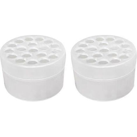 Lot de 2 supports à tiges spiralés Ikebana pour bouquets DIY, vase torsadé, grille de fixation pour plantes à plusieurs trousLtransparent (1/5)