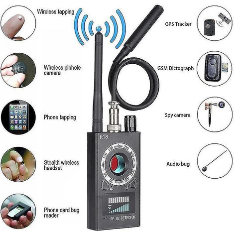 Détecteur de signal, caméra anti-espion, scanner audio (1/5)