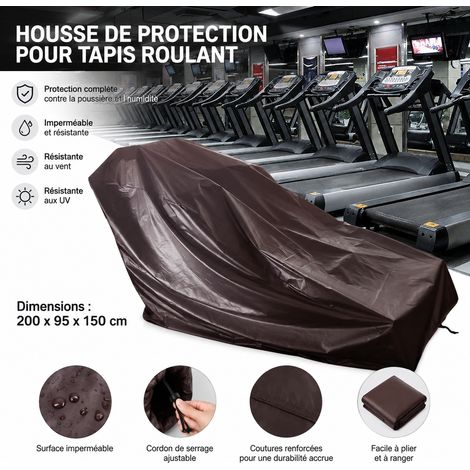 Housse de protection pour tapis de course marron café 95110160 cm en tissu Oxford 110 160 26 × 20 × 4 cm 420 g – Livraison gratuite