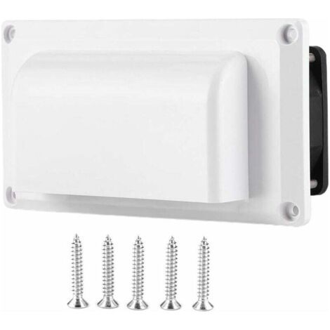 Ventilateur Aération Latéral Camping Car, Grille Ventilation Intérieure 12V Ensemble Extraction Caravane Car Remorque Vis Montage Travail Silencieux évent Air 13W RV échappement Latérale Côté (1/4)