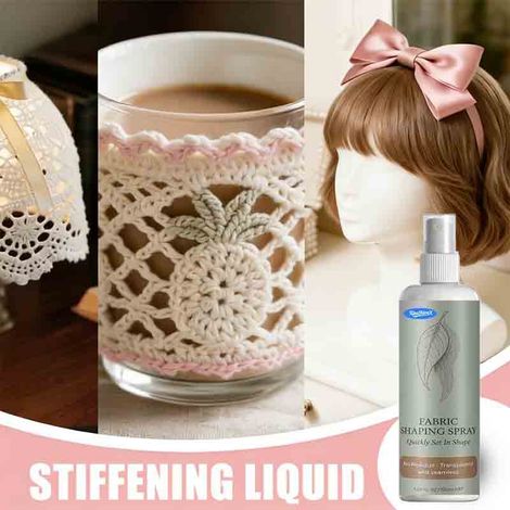 Textilfixierflüssigkeit, Samtblume, chinesischer Knoten, Mikrohaken, Wollstoff, wasserfester Härter, handgefertigtes Anti-Kräusel-Spray für Vliesstoffe (1/5)
