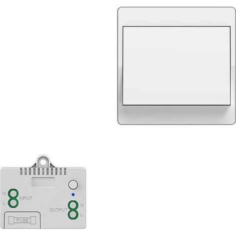 Pannello di controllo dell'interruttore a parete wireless con telecomando, non richiede batterie, telecomando della luce wireless, impermeabile (1/3)