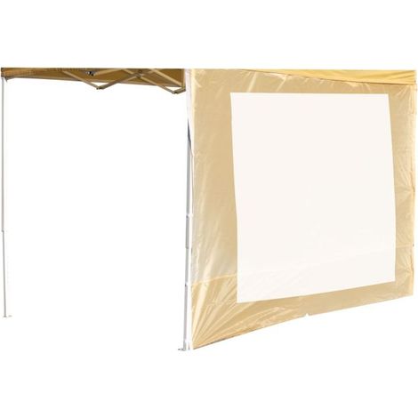 Laterales Individuales Carpas Plegables - Lateral con Ventana 3 Metros Eco - Crema