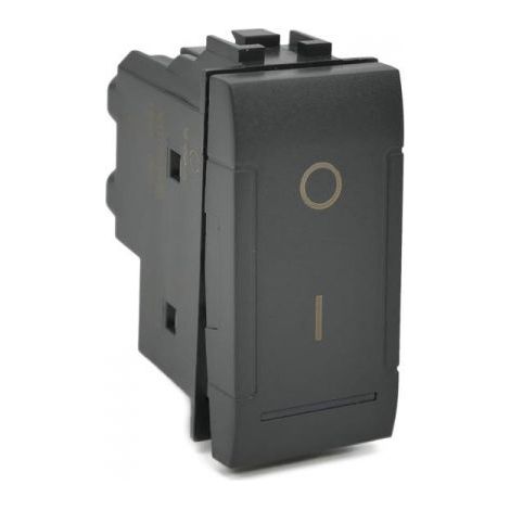 Mapam Interruttore Bipolare 01 16A 250V compatibile Bticino Living International L4002N - ART-F802-NE