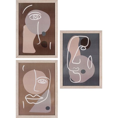 Madison Rahmenset Set von 3 Natur.