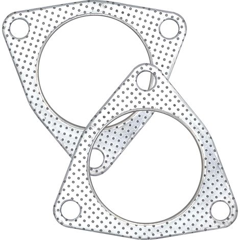 Lot de 2 joints d'échappement de 76,2 mm - Bride de silencieux - Avec bague de feu de rechange (1/5)