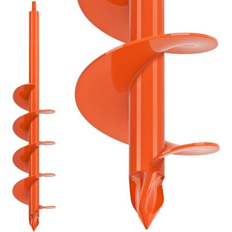 Benelabel Tarière Jardin pour Mèche, 61x10cm Manuelle Outil Plantation Creuser de Trous Terre Sol Bulbes Arbre Spirale pour Faire Rapidement Trou Planter des Fleurs Arbustes, Convient L'Hexagone 10mm (1/5)