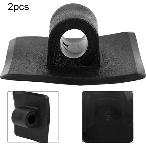 Clips de fixation pour moteur – 2 supports en plastique noir adaptés aux kayaks, moteurs de bateaux et canoës. (1/5)