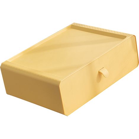 Boîte de rangement pour sous-vêtements, en plastique, à 15 compartiments, pour chaussettes et soutiens-gorge, jaune. (1/5)
