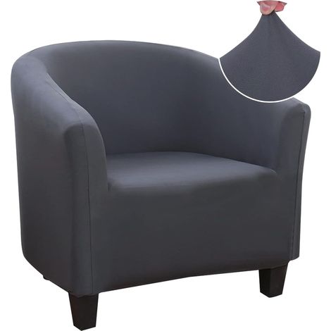 Housse de Fauteuil Cabriolet 1 Place, Couverture de Fauteuil Facile à Installer et à Laver Gris (1/5)
