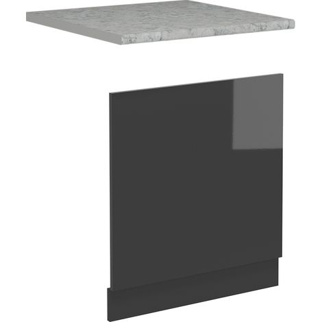 Frontal para lavavajillas R-Line, Antracita alto brillo, 60 cm , ET Mármol, Vicco (1/5)