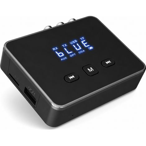 Émetteur Récepteur Bluetooth 2 en 1 avec Écran, Entrées Optique, Coaxiale, RCA, USB et Carte TF (1/5)