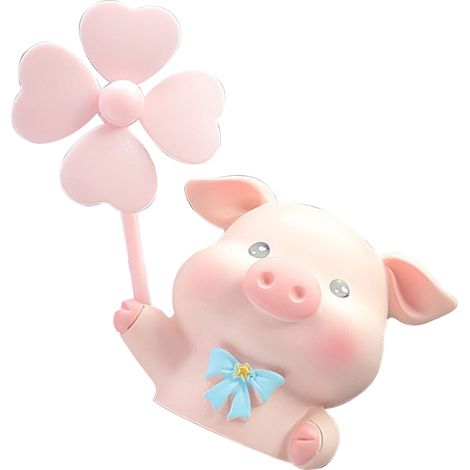 Diffuseur de parfum voiture Clip bouche d'aération Coffret porc Aromathérapie Accessoire auto Désodorisant cartoon (1/5)