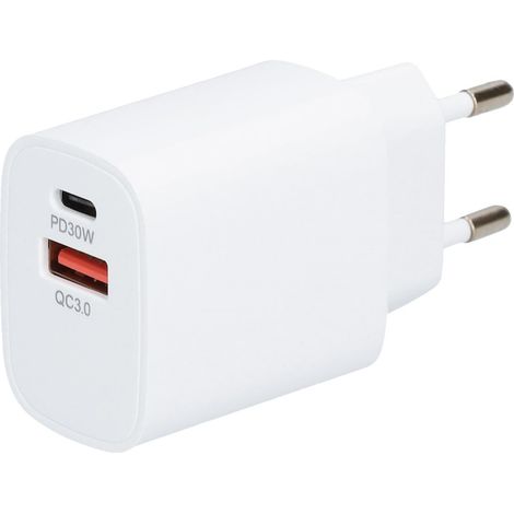 Caricabatterie GaN USB C+A